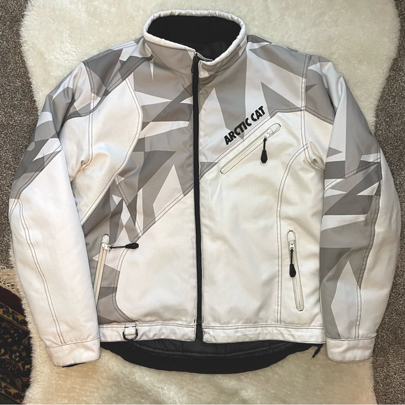 Arctic Cat Jackets & Coats Arctic Cat Whitegrey Snowmobile Jacket